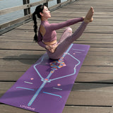 Liforme Mindful Garden Yoga Mat - Purple Earth / Mat Çantası Hediye