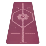 Liforme Paisley Passion Yoga Mat - Maroon / Mat Çantası Hediye