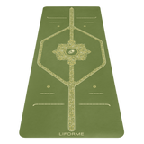 Liforme Paisley Passion Yoga Mat - Olive / Mat Çantası Hediye